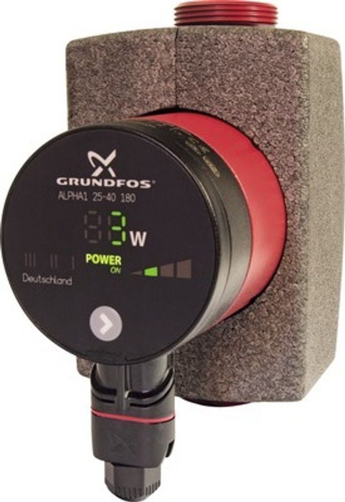 GRUNDFOS Hocheffizienz Umwälzpumpe ALPHA1 25-40 180mm Produktbild 