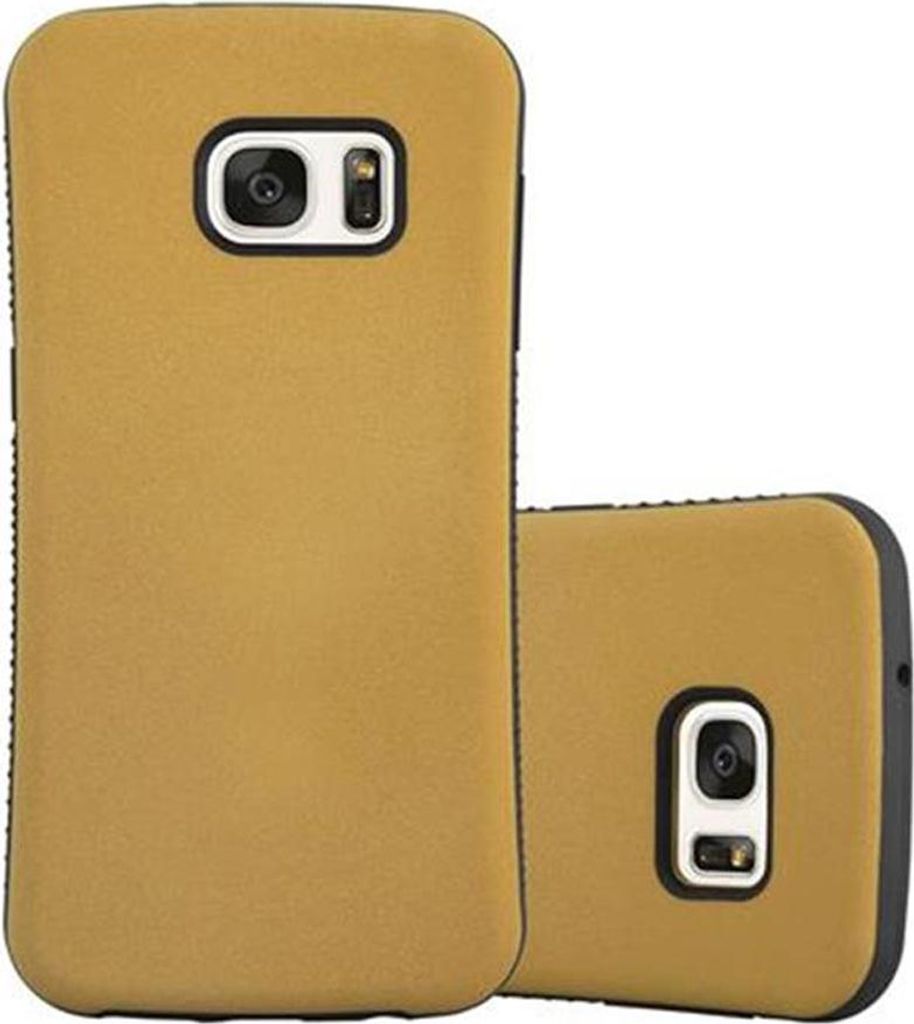 Cadorabo Hülle für Samsung Galaxy S7 Schutz Hülle in Braun Handyhülle Hard Case Schutzhülle Cover Etui