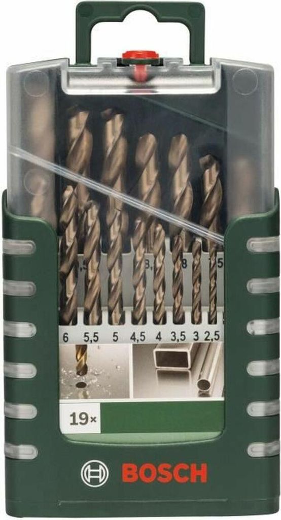 Satz Bohrer BOSCH 2609255133 Helicoidal Stahl Hohe Geschwindigkeit 19 Stücke
