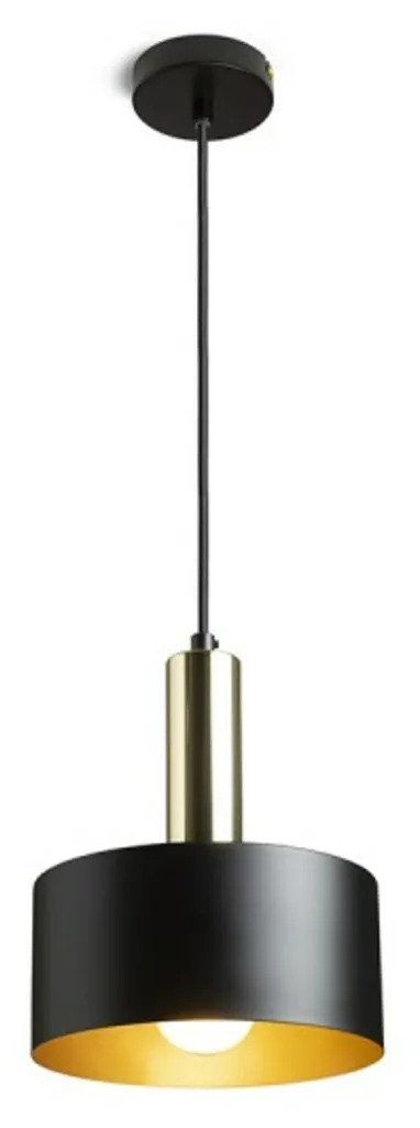 Applique GIULIA 20 Noir et Laiton Doré 230V LED E27 15W Design Chic