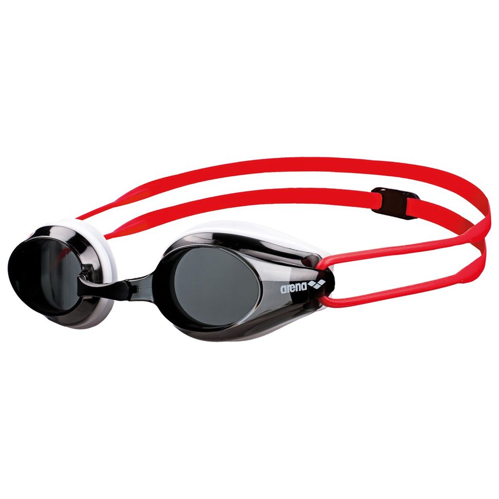 Arena Tracks JR Racing - Schwimmbrille, Farbe:weiß/rot