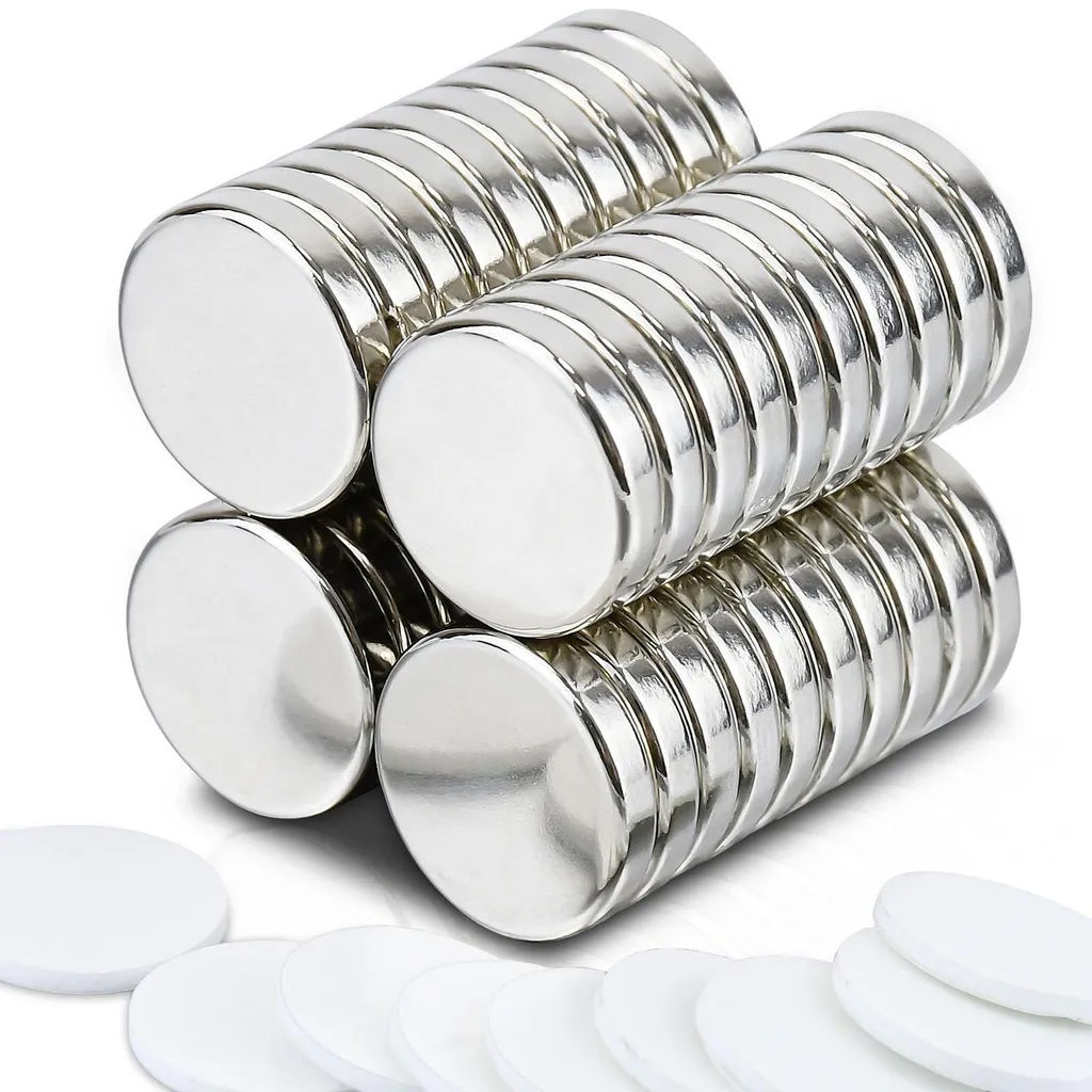Aimant de Réfrigérateur et Tableau Blanc - 40 Pièces Néodyme 15x3 mm