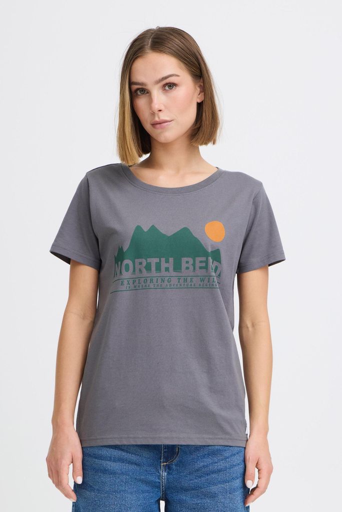 NORTH BEND NBCash Damen T-Shirt Shirt Baumwollmischung Regular Fit