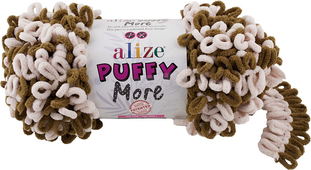 150g Strickgarn Alize Puffy More Color, Fingerstrick-Wolle ohne Nadel Farbwahl