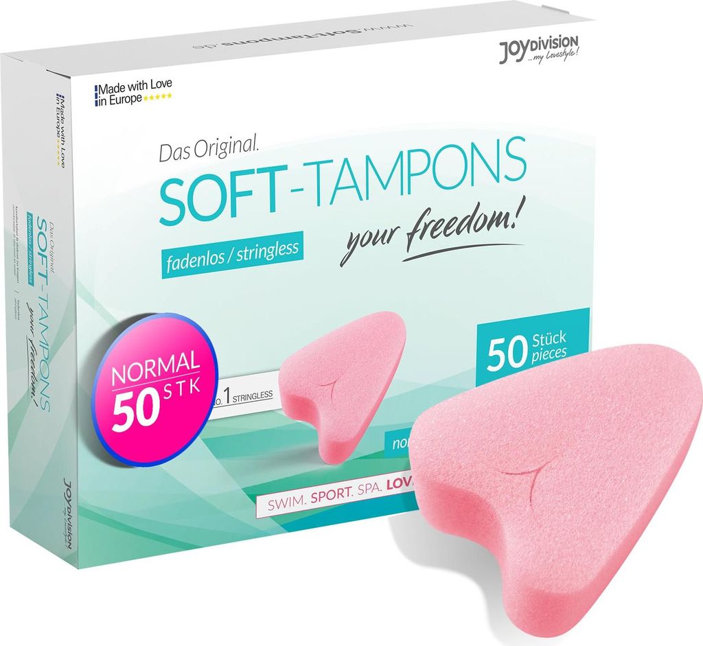 JOYDIVISION Soft-Tampons normal | 50 Stück | fadenlose Produktbild 