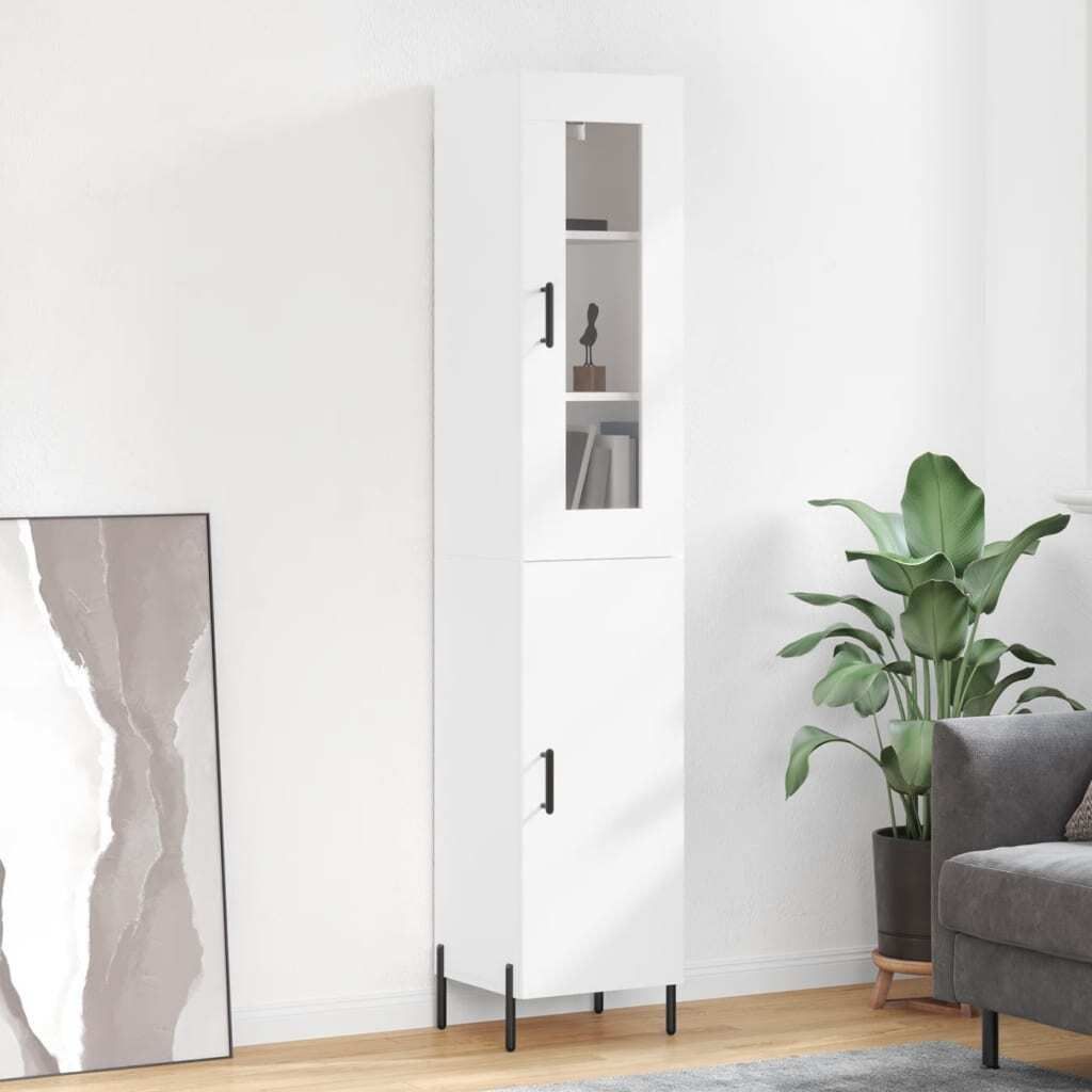Maison Exclusive - Highboard Weiß 34,5x34x180 cm Holzwerkstoff
