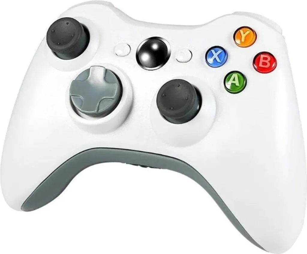 Manette sans fil pour Xbox 360 blanche pour jouer en multijoueur