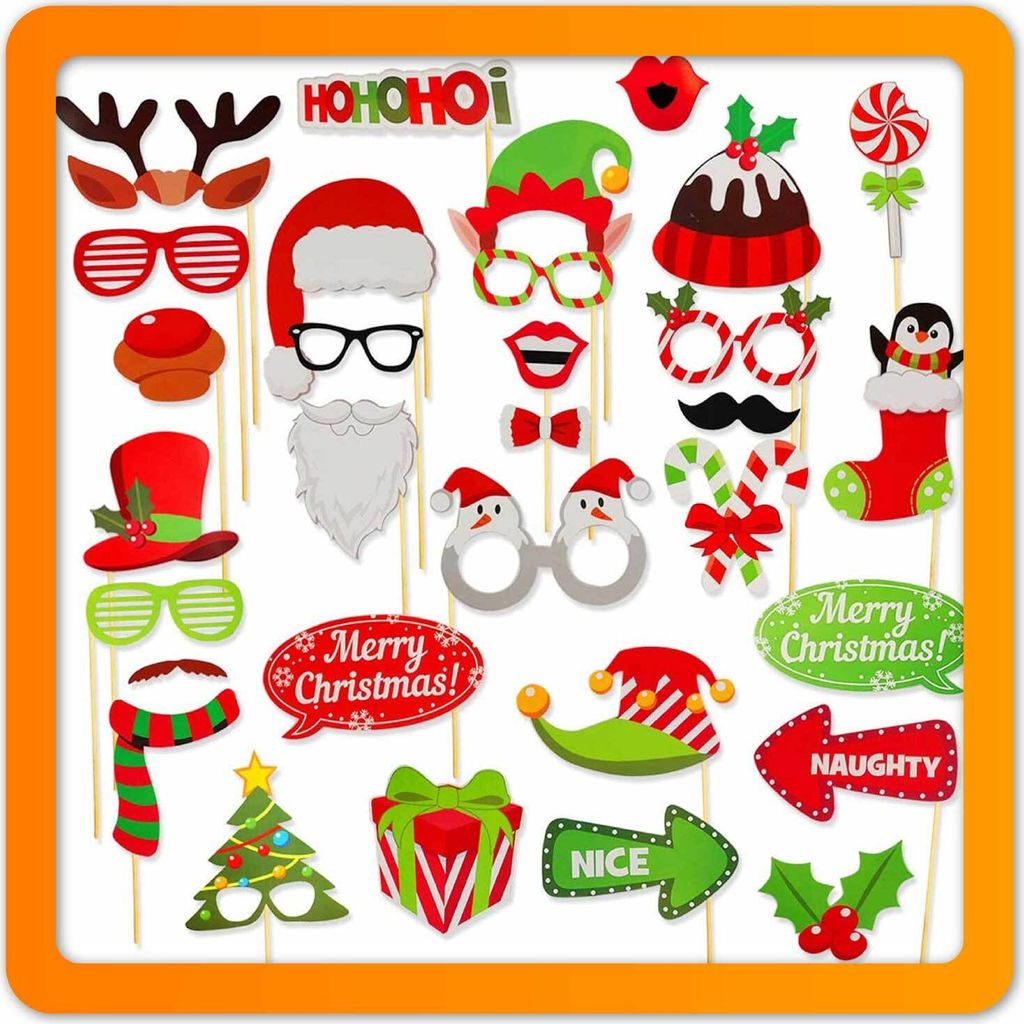 Weihnachten Selfie Sticks Set 32-teilig