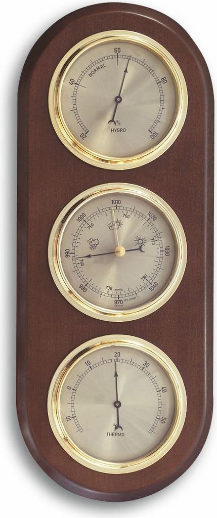 TFA 20.1064.03 Analoge Wetterstation aus Massivholz Produktbild 