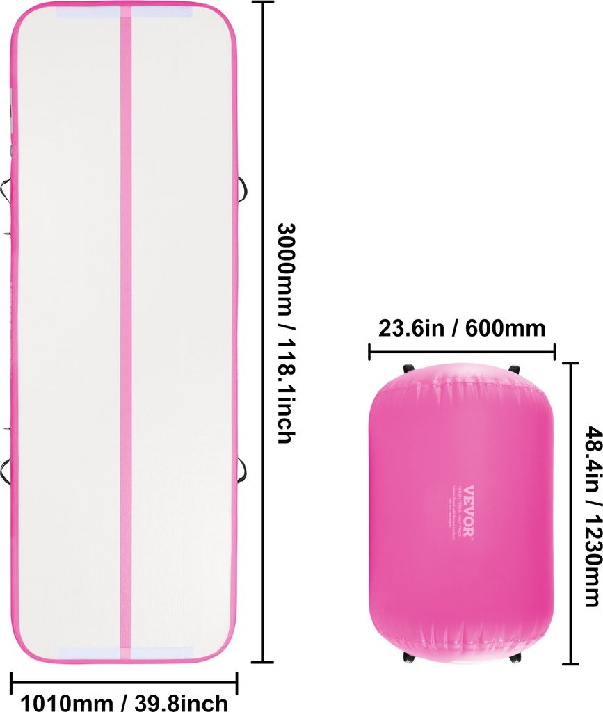 VEVOR Nafukovací gymnastická podložka Gymnastická podložka, Obrázek produktu 8
