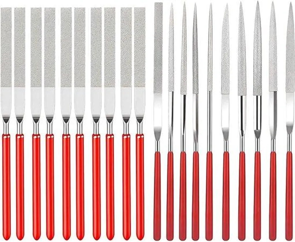 Set de limes aiguilles diamantées 100mm pour verre, pierre et bois dur