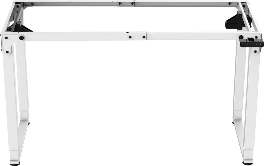 Structure de Table Motorisée Kirkkonummi 135x55cm Blanche et Stable - 4