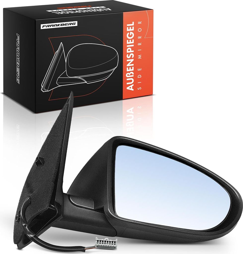 Frankberg 1x Außenspiegel Rechts für Nissan Qashqai +2 I J10 JJ10E NJ10 1.5L 1.6L 2.0L 2007-2013