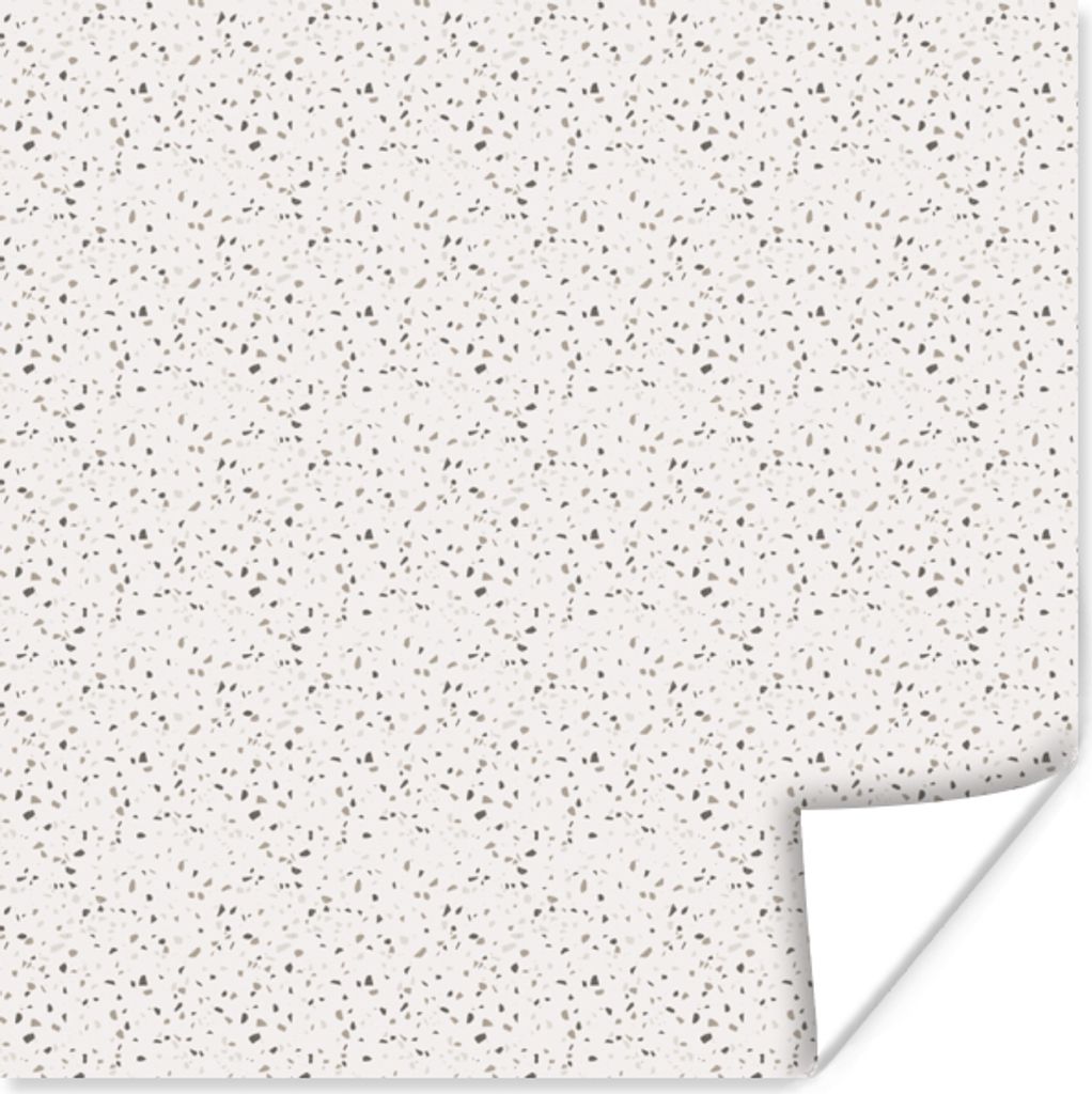 MuchoWow Poster Muster - Terazzo - Textur 100x100 cm - Babyzimmer