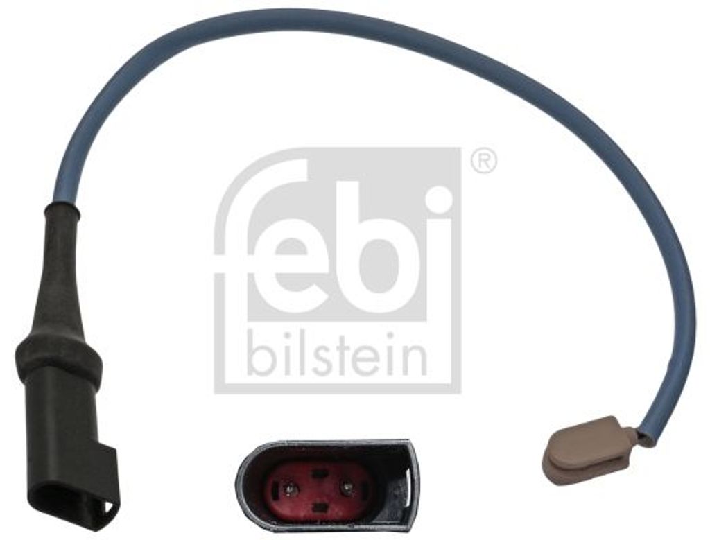 FEBI BILSTEIN 100945 Warnkontakt Bremsbelagverschleiß 370mm Hinten Links Hinten Rechts für FORD Transit Mk7 Kastenwagen (V363, FCD, FDD)