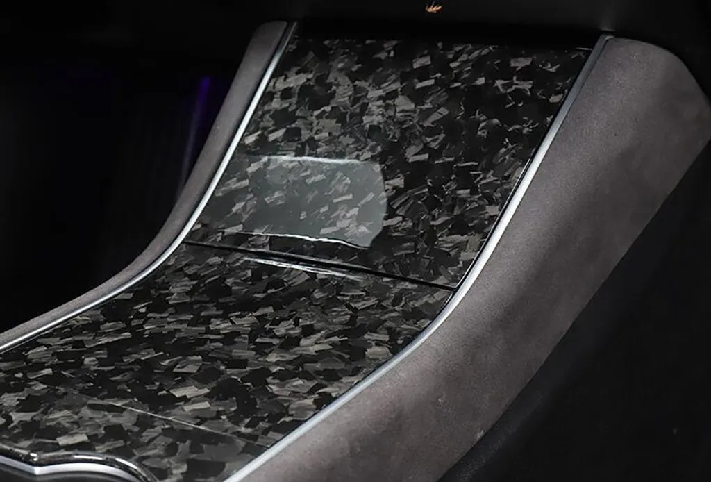 Décoration Console Tesla Model 3 Protection Porte-Gobelets Marbre Chic