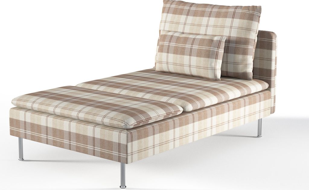 Dekoria Bezug für Söderhamn Recamiere, braun-beige, Bezug für Recamiere