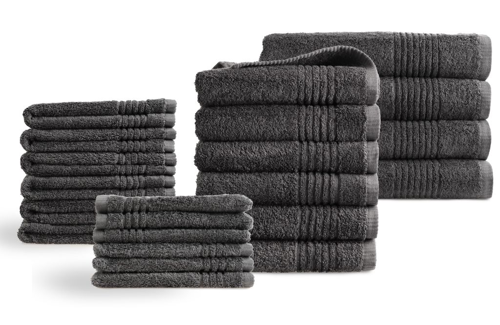 PHLOX Handtücher 22 Teilig Set - 100% Baumwolle  600 g/m² - Produktbild 