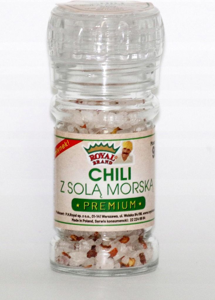 Meersalz Mit Chili - Wiederverwendbare Mühle 90G