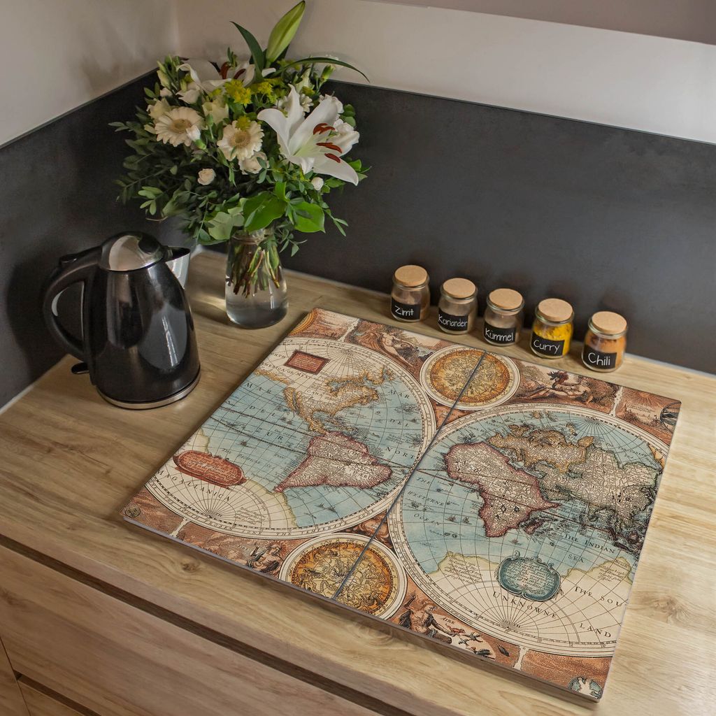 banjado Glas Herdabdeckplatten 2x 30x52cm Produktbild 