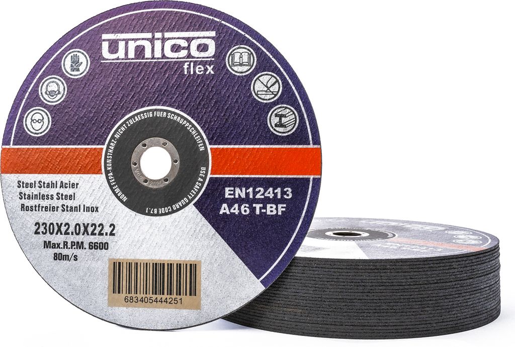 25 Stück Trennscheiben 230 mm Flexscheiben Inox Edelstahl Metall 2mm Extradünn