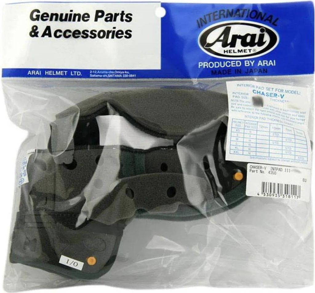 ARAI Interior Dry-Cool Size M/L 7mm (L Standard Thicknes) for Rebel/Chaser-V/Chaser-V PRO Helmets