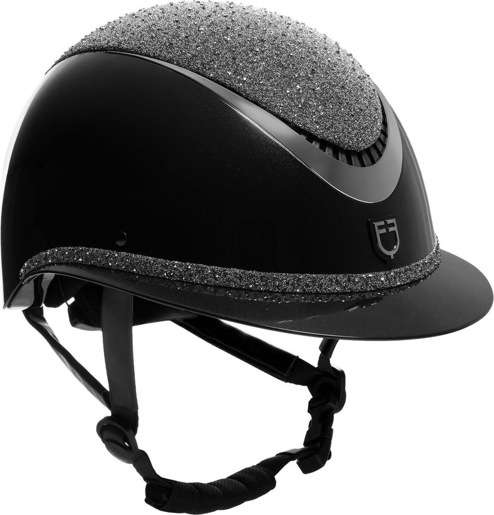 Equestro Luxury Reithelm mit Strass