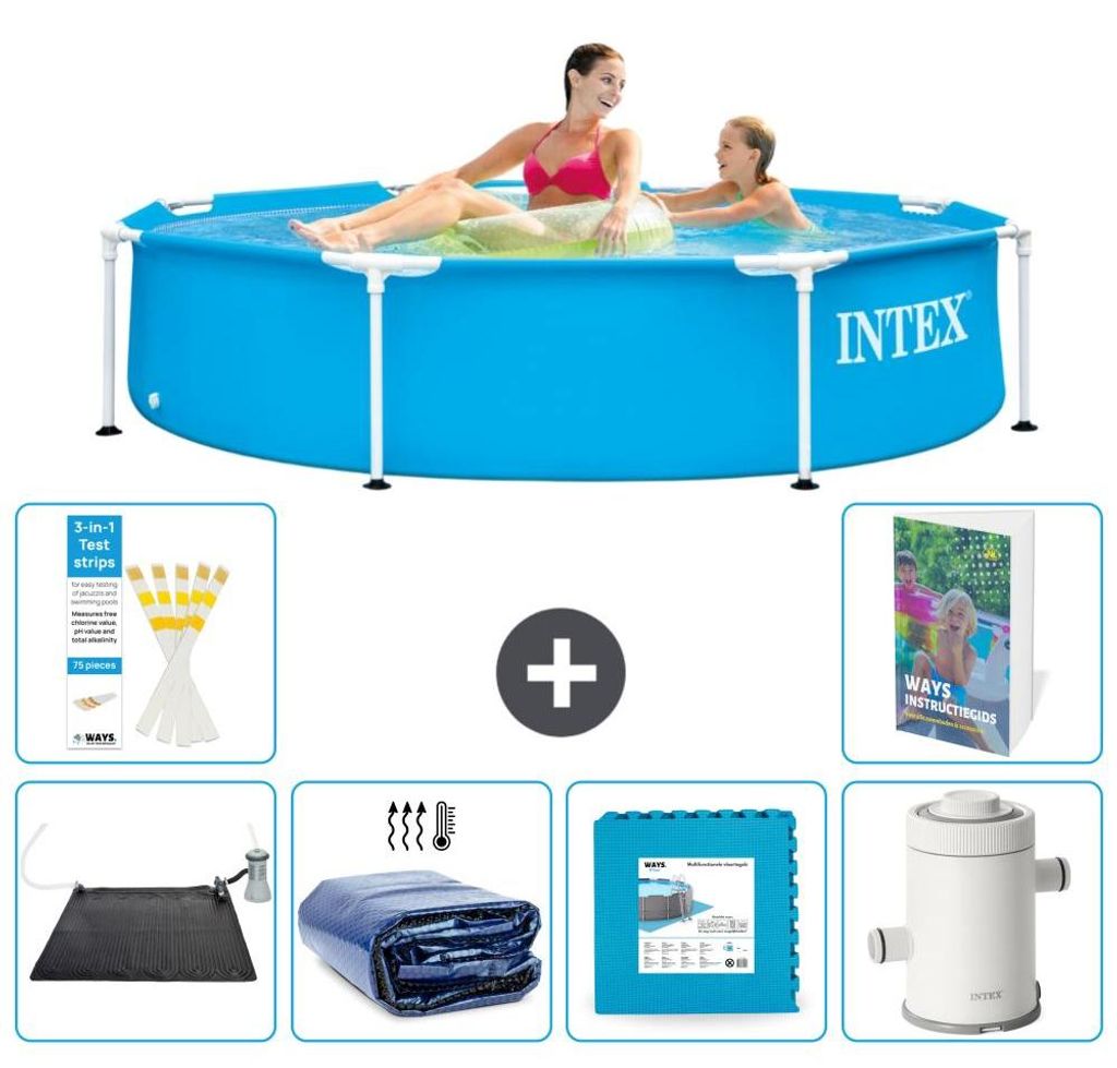 Frame Pool Rund - 244x51 cm - 7-teilig S166
