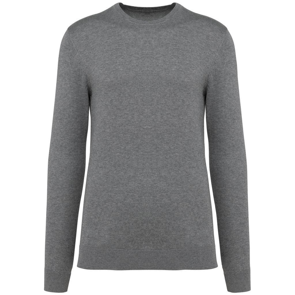 Kariban Premium Supima -Herrenpullover mit Rundhalsausschnitt