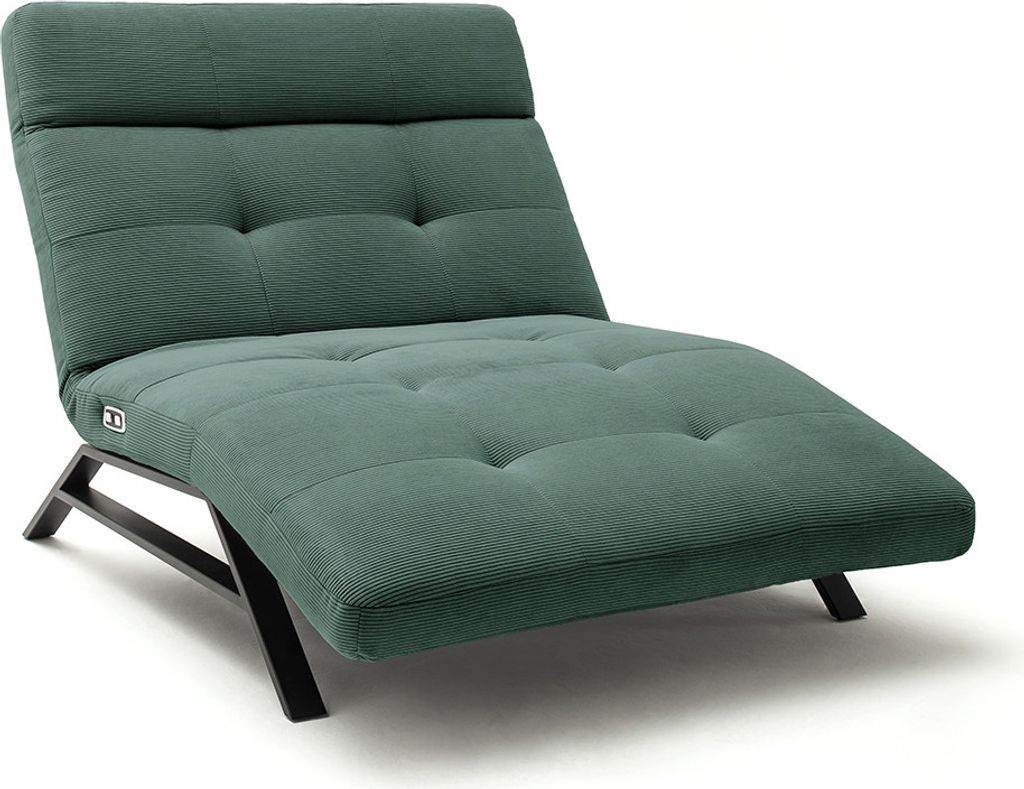KAWOLA Relaxliege AMERIVA motorisch Maxi Feincord grün