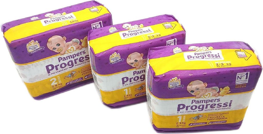 Pampers Windeln Baby Pflege 2 5 bis 3 6 kg inhalt 84 Stück Produktbild 