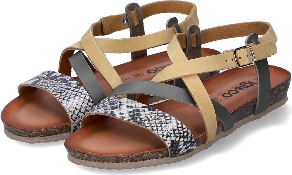 Igi&Co Damen Sandalen Gelb Leder Größe: 39