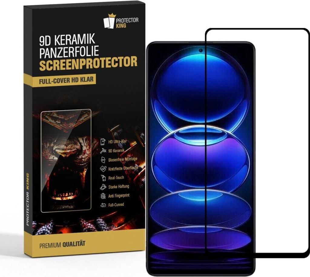 6x Panzerfolie für Xiaomi Redmi Note 12 Pro 5G KERAMIK Displayschutz Panzerschutz Schutzfolie Displayfolie Folie ANTI-SHOK ANTI-BRUCH-ANTI-STOß
