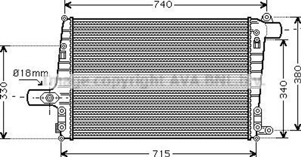 Intercooler de suralimentation pour Audi A6 4B - Échangeur Air AI4259