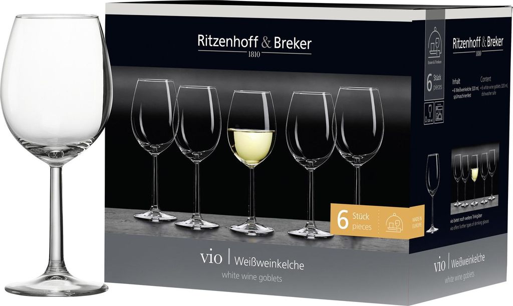 Ritzenhoff & Breker Weißweinglas "VIO" 0,32 l 6 Stück Produktbild 