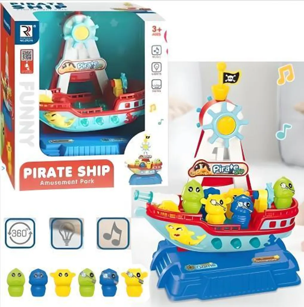 Jouet Bateau Pirate Interactif : Navire d'éveil pour petits garçons
