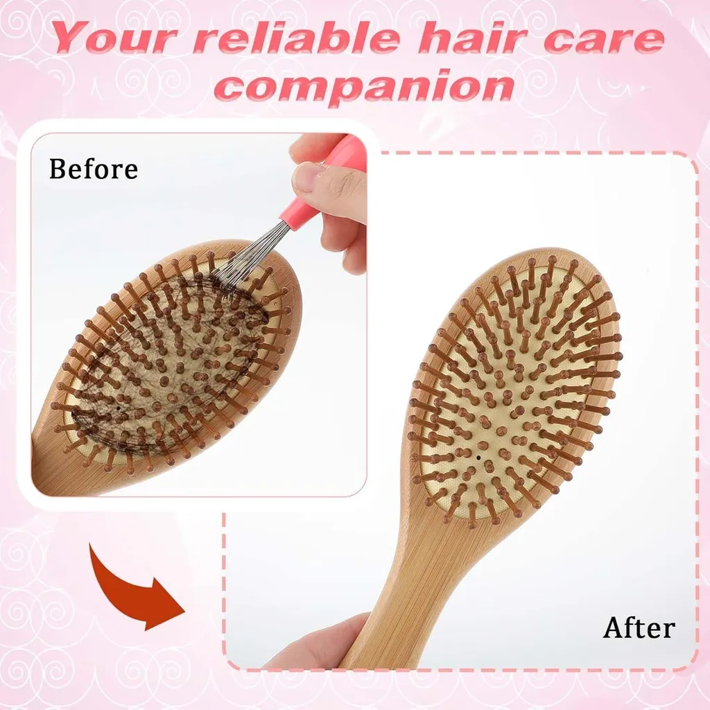 Kit nettoyage brosses à cheveux multi-usage avec griffe et mini brosse