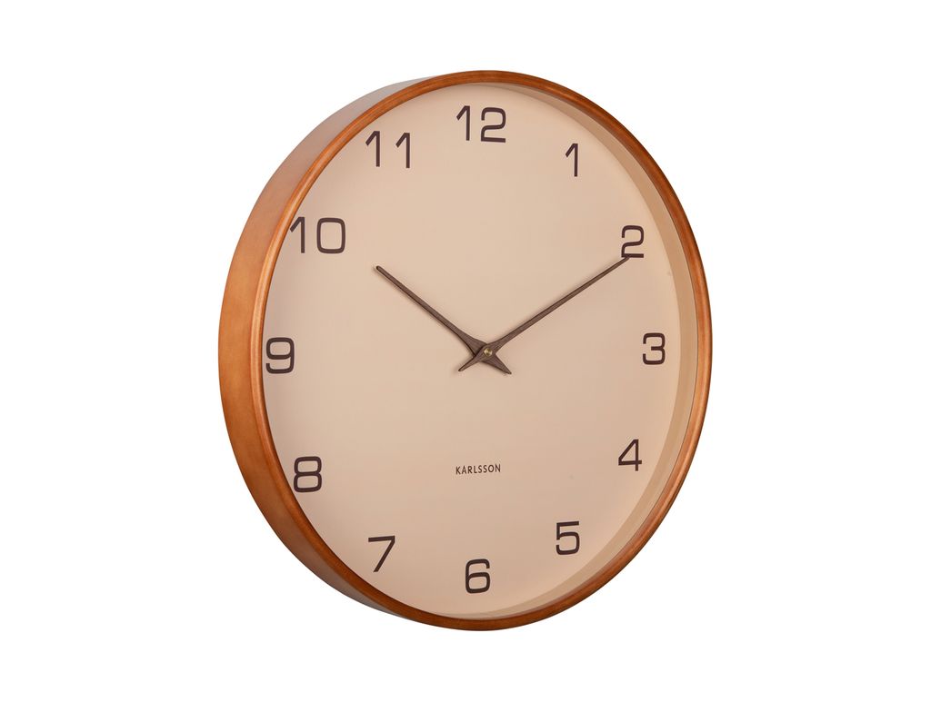 Karlsson - Orologio da parete Acento - Marrone sabbia Immagine del prodotto 