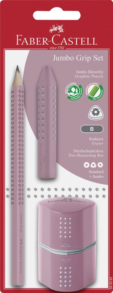 FABER-CASTELL Jumbo Grip Set rose shadows BK Obrázok produktu 