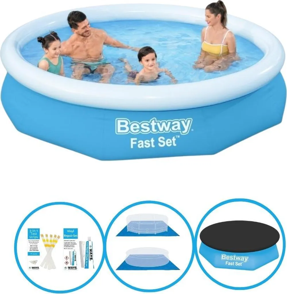 Set rapido per piscina Bestway 305x66 cm - Accessori inclusi