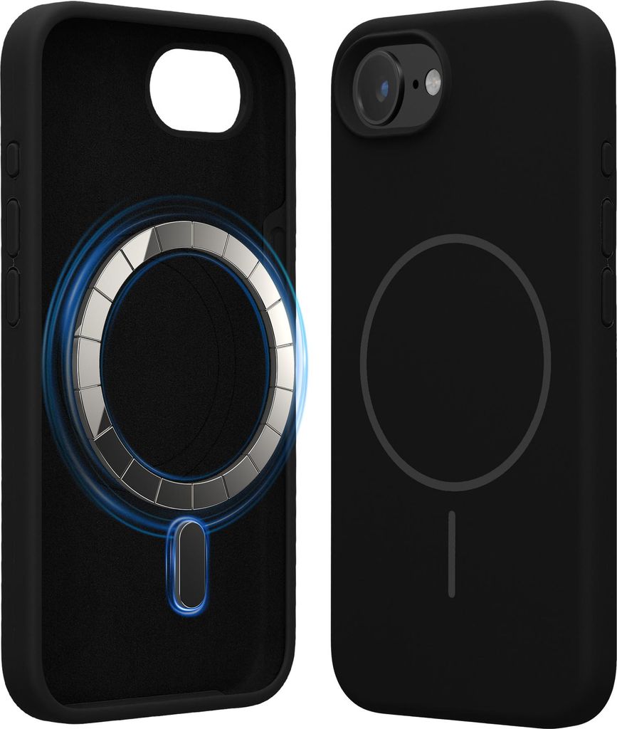 kwmobile Handyhülle für Apple iPhone 17e / iPhone 16e - Hülle für MagSafe - Hülle für iPhone 17e / iPhone 16e Case - Silikon Rückseite magne...