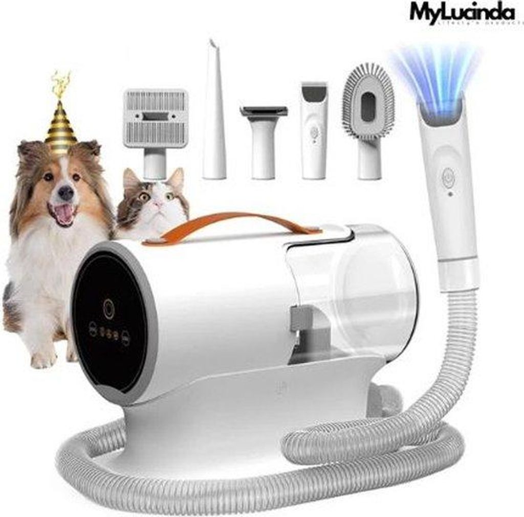 Hausstaubsauger 2L - Low Noise - Pflegekit Für Hunde- und Katzenhaar - Hundefriseur Mit Bürste & Staubbeutel