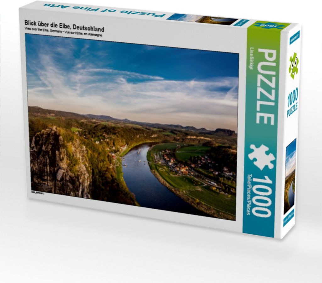 Calvendo Blick über die Elbe, Deutschland 1000 Teile Puzzle quer 640x480mm, Birkigt Lisa; 7337173
