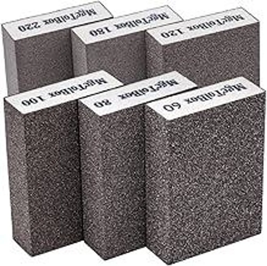 Offerta 6 Spugne Abrasive Lavabili: Set Carta Vetrata Legno e Metallo