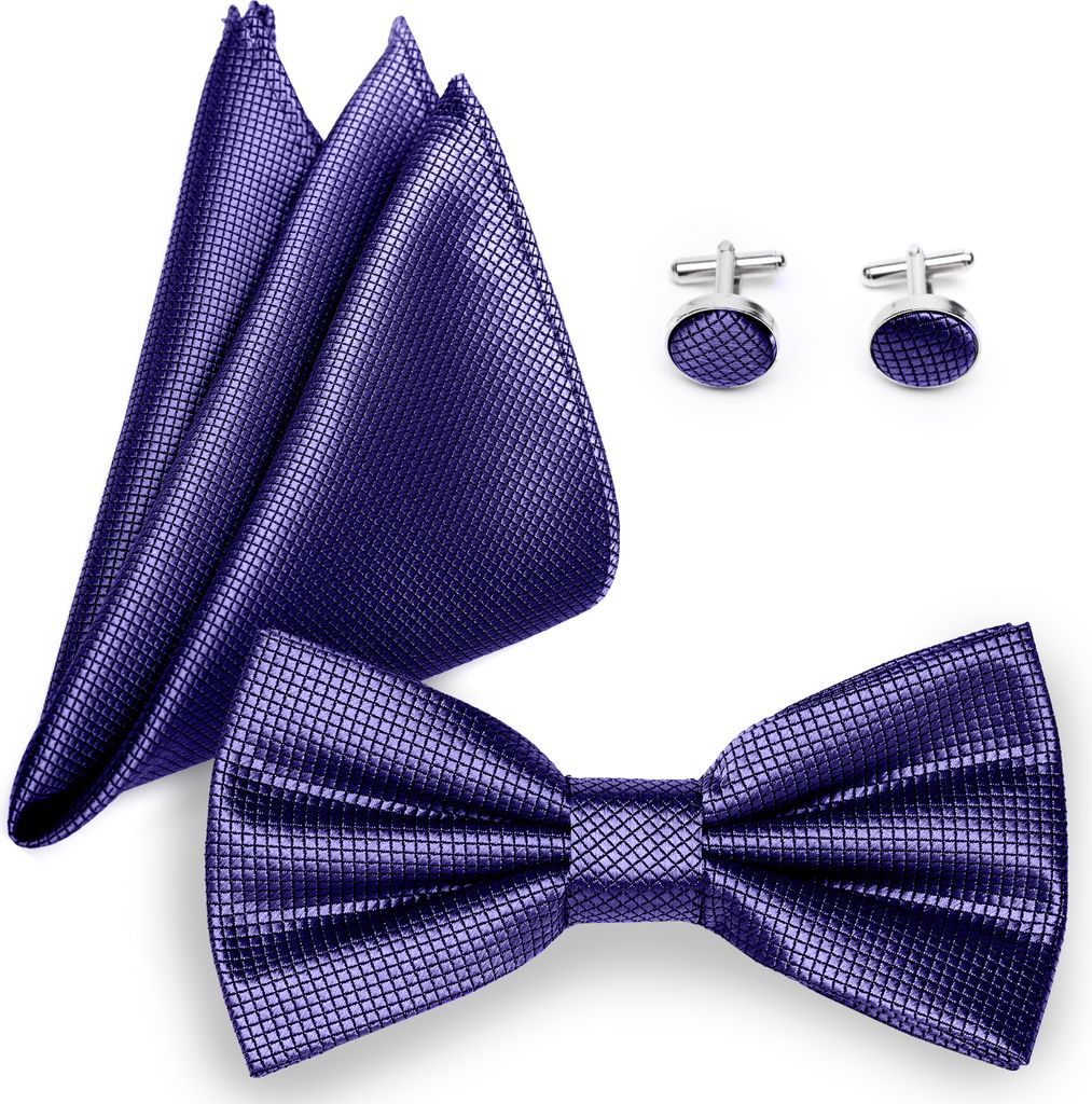 Ladeheid Einstecktuch Set Herren inkl. Manschettenknöpfe SETBHC 12cmx6cm