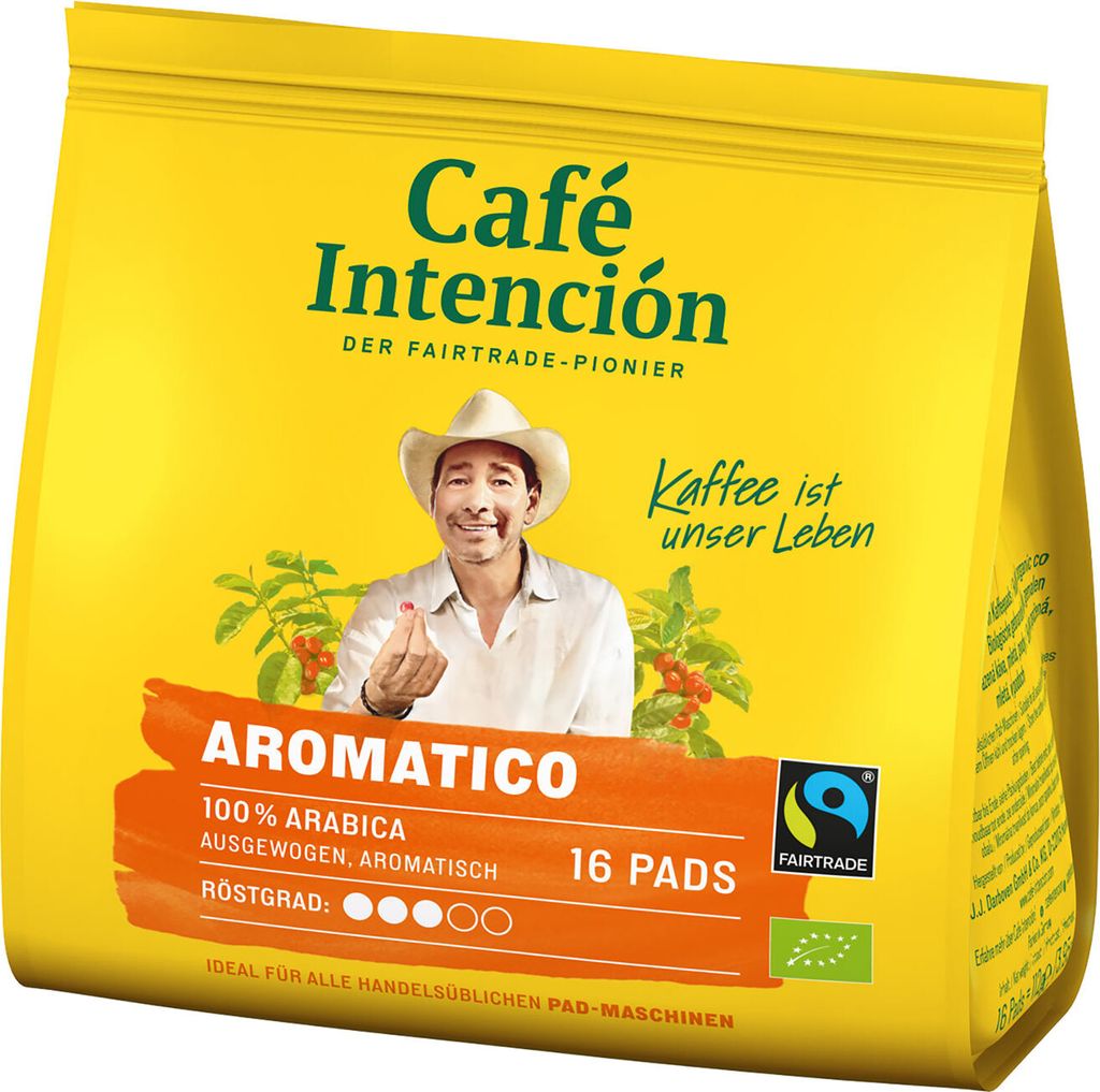 Café Intención AROMATICO Kaffeepads Mega-Sparpaket, 6x16 Produktbild 
