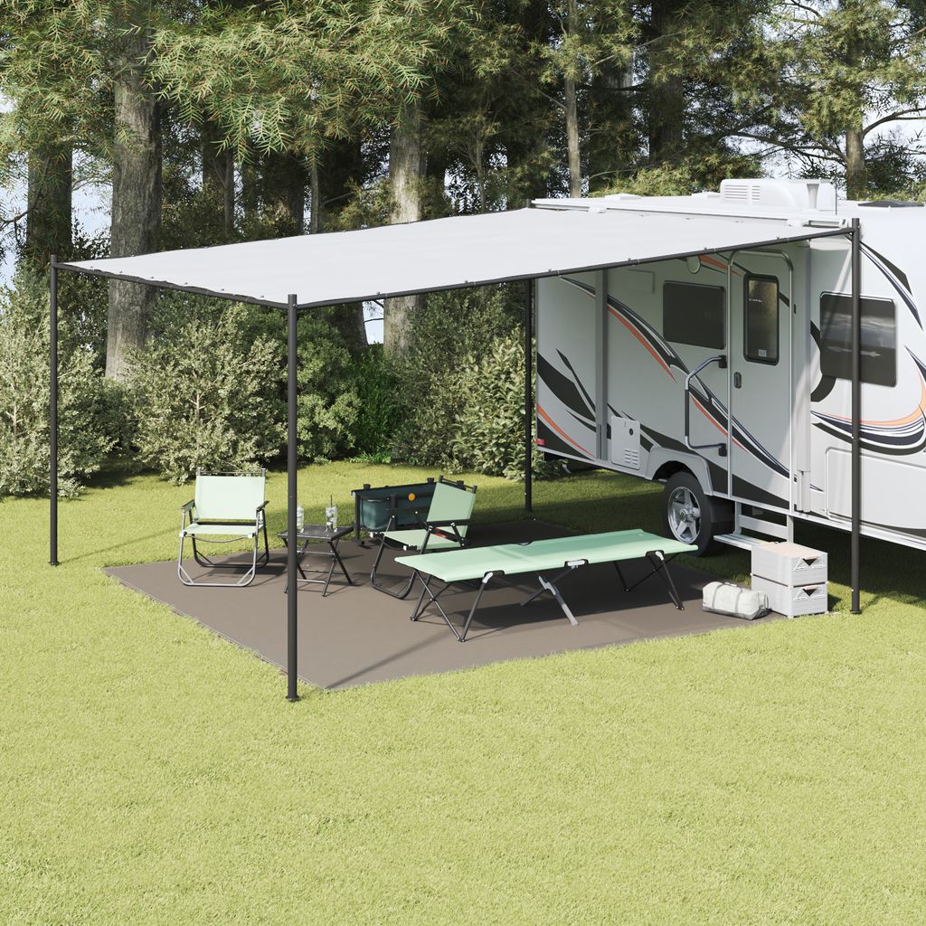 Desgin Zeltzubehör Hellgrau Polyester 400 x 400 cm Leicht - Campingzelte 42000200