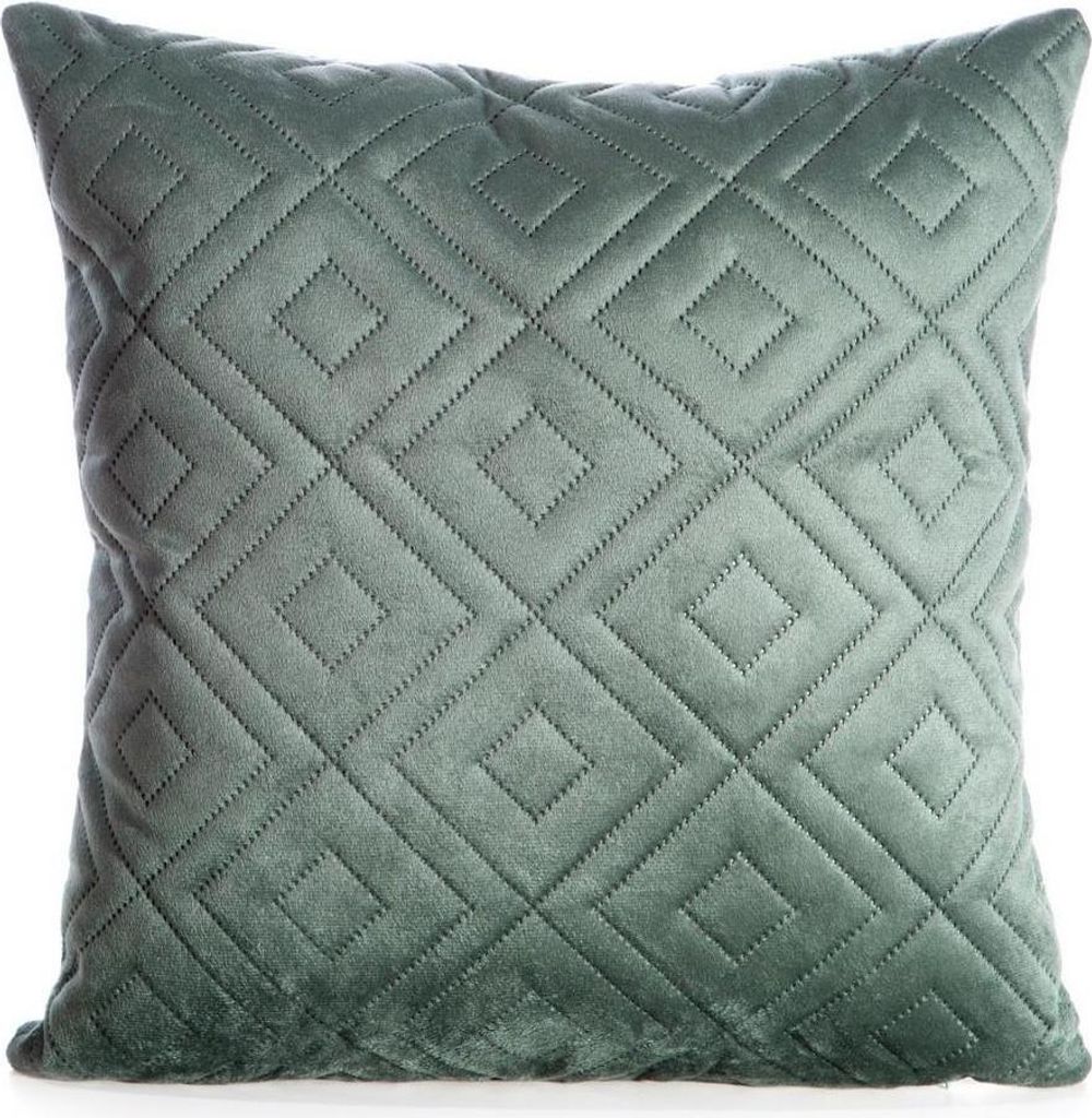 Dekorativer Kissenbezug Sofakissen ARIEL 3 40x40 cm dunkelminze