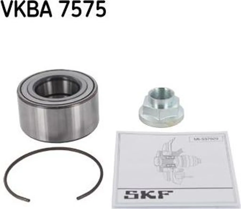 Kit SKF VKBA7575 pour remplacer un roulement de roue usé sur i20 et Rio