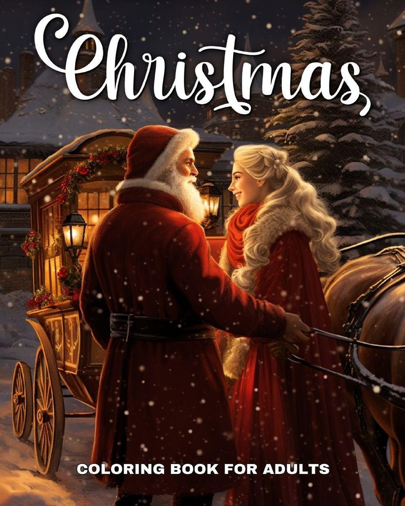 Weihnachts-Malbuch für Erwachsene